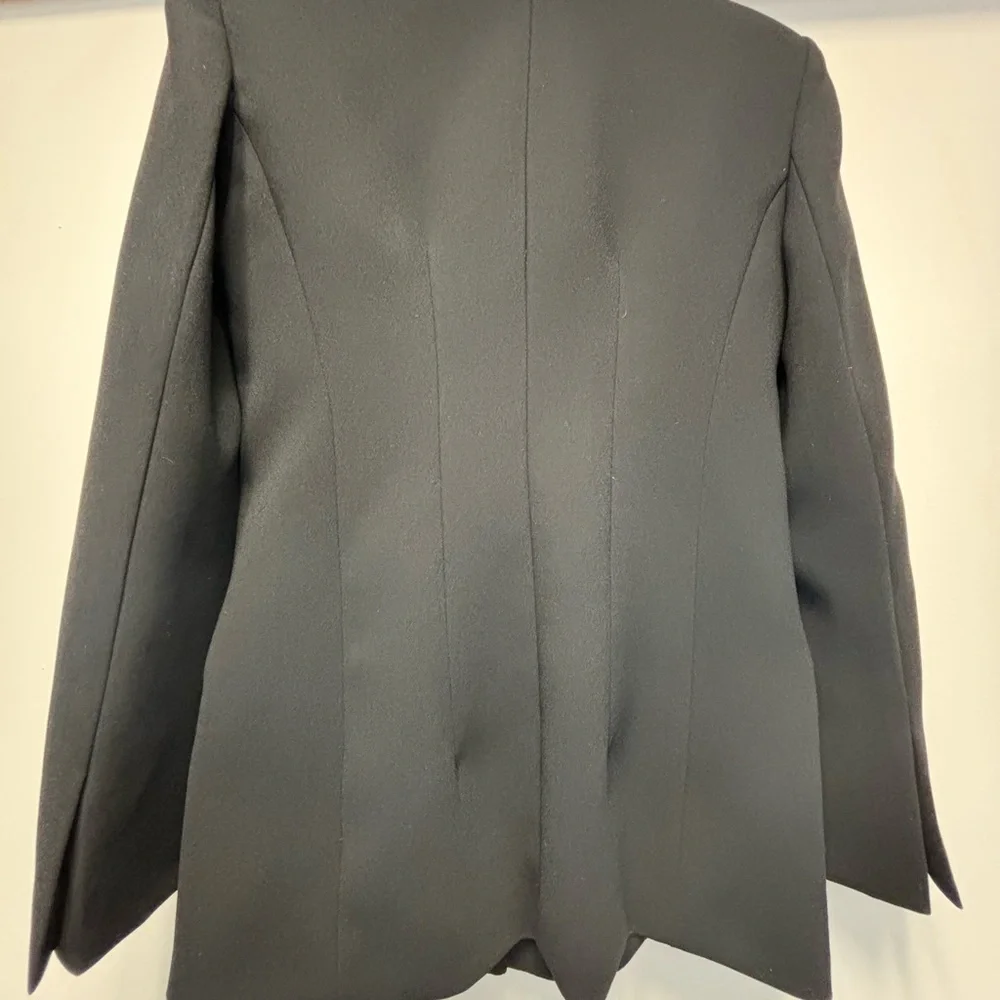 Fitted Blazer with Shoulder Pads - ZW Collection - Picture 3 of 4